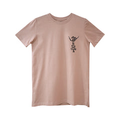 JUST SEND IT BIG BOYS SMALL PRINT TEE BEIGE